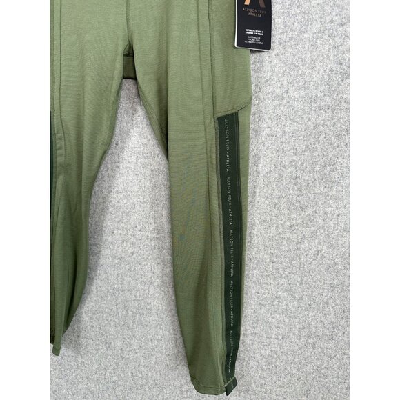 NWT Allyson Felix Athleta Medium Leggings Fast AF Olive Green $119 Compression - Picture 14 of 16